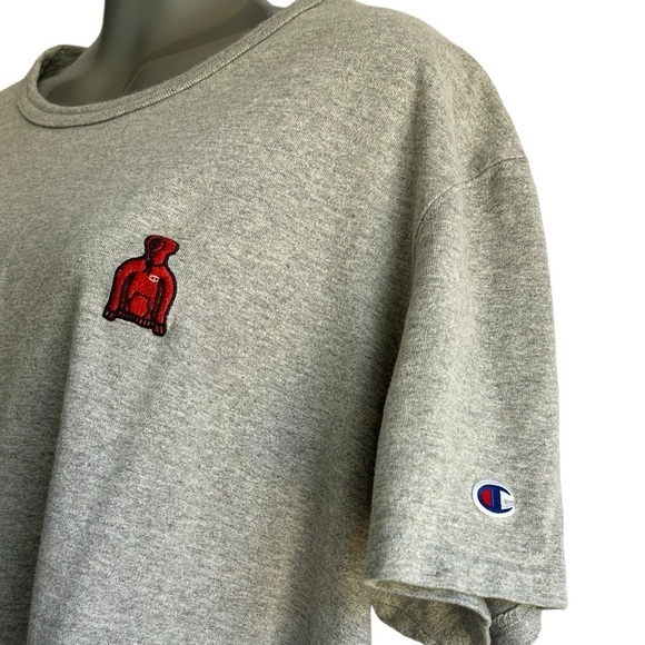 Champion Authentic Athleticwear Gray Crewneck T-Shirt• Size: XL • Used - Picture 3 of 7